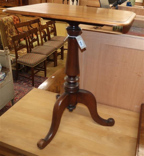 A Victorian mahogany tilt top tea table W.58cm